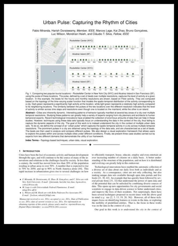 المدينة في الحركة: التقاط تدفق وإيقاع الأنشطة الحضرية