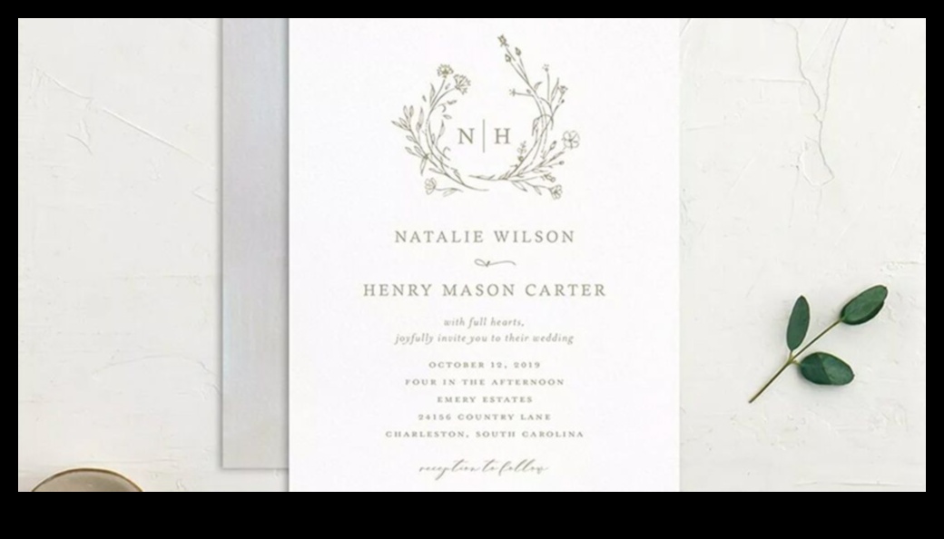 الانطباعات الفنية: دعوات الزفاف المصممة