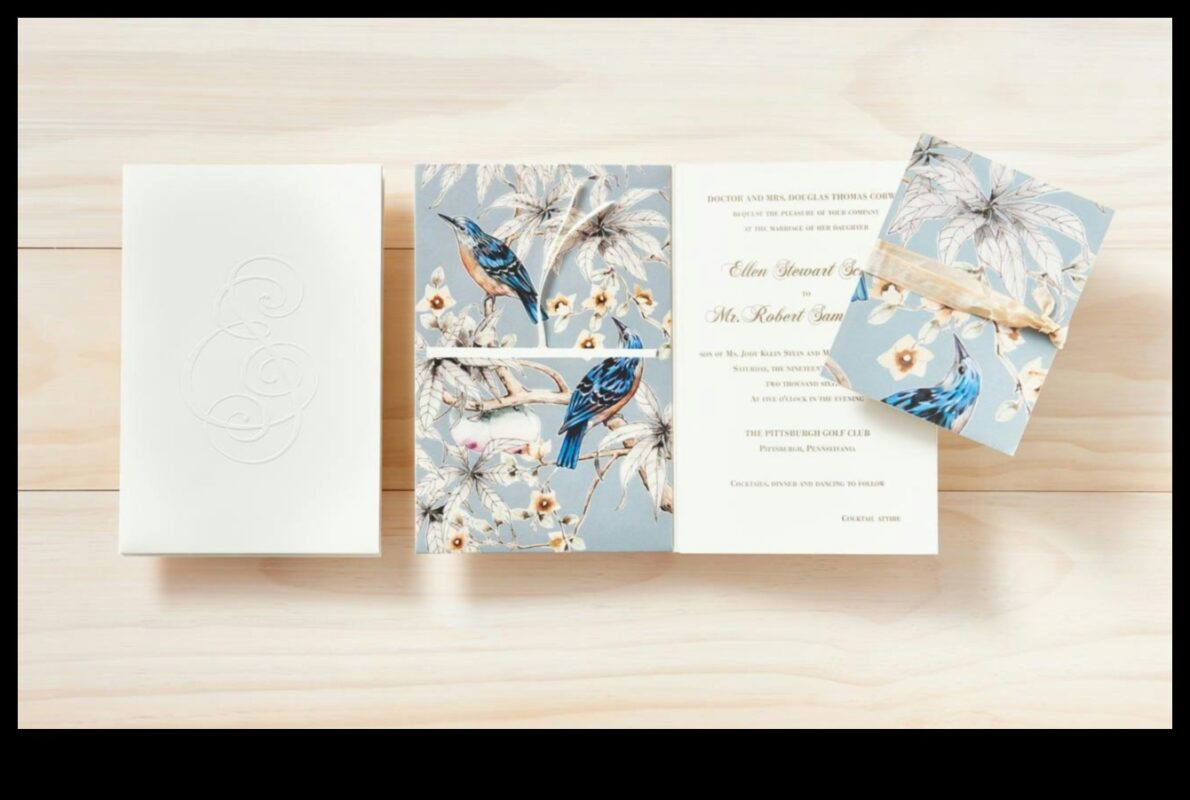 الانطباعات الفنية: دعوات الزفاف المصممة