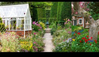 أناقة الكوخ: حدائق مزهرة ذات جمال دائم