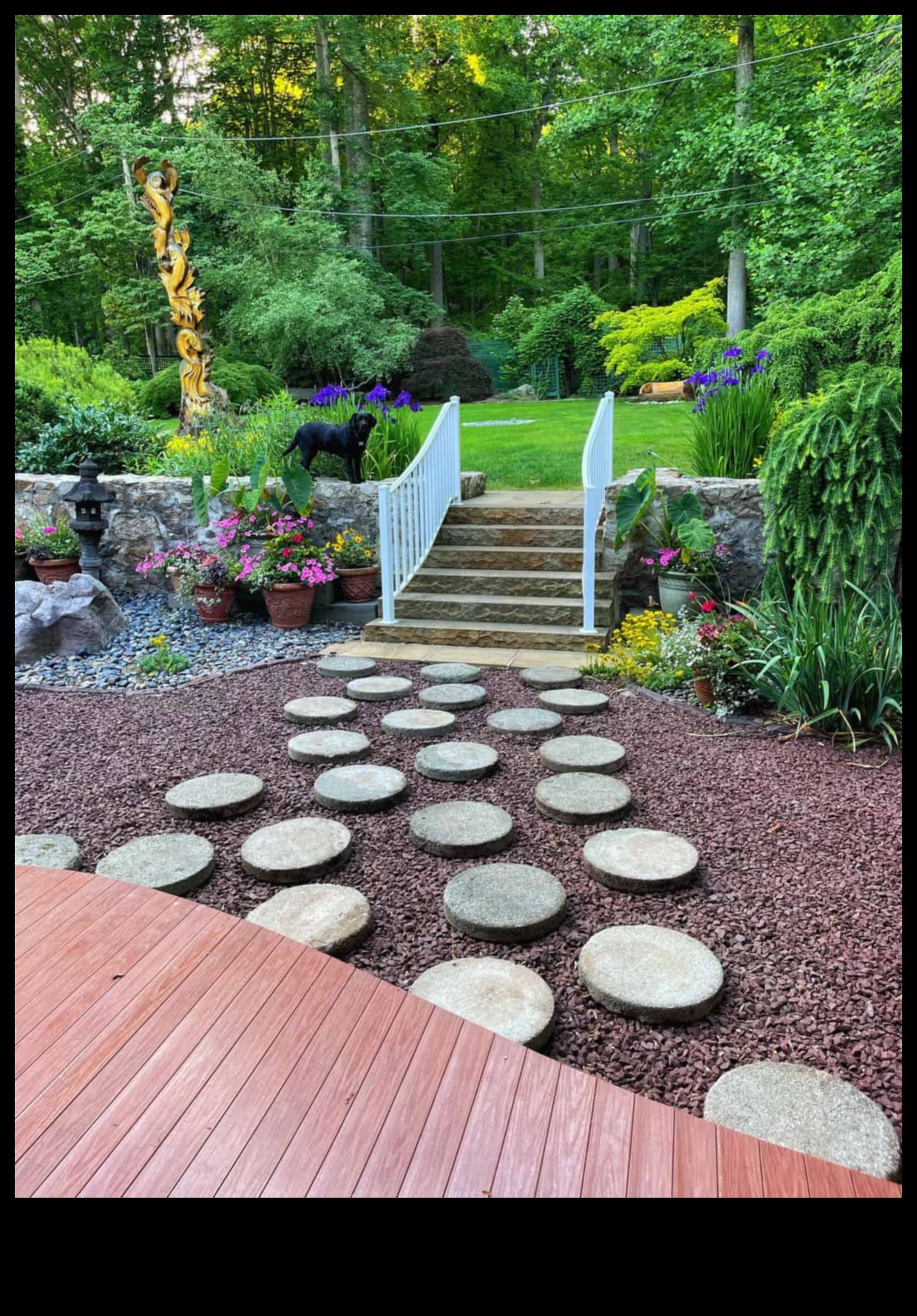 النعيم النحتي: غرس الهدوء في واحتك الخارجية